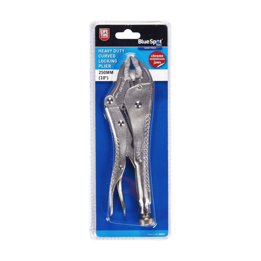 Bluespot Blue Spot Tools - 250Mm (10") Heavy Duty Curved Locking Plier