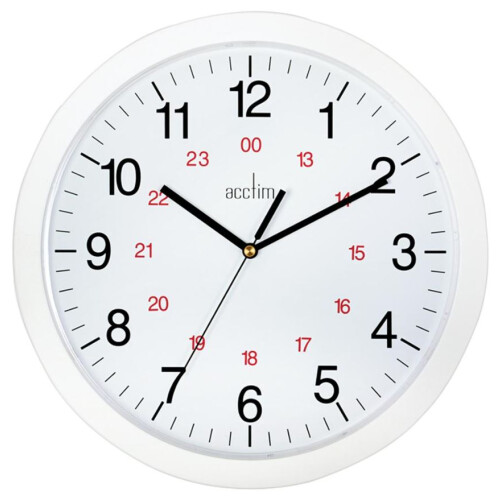 Acctim ACCTIM - Metro 35.5cm Quartz Movement Analogue Wall Clock, White