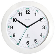 ACCTIM - Milan 25.5cm Radio Controlled Analogue Wall Clock - White