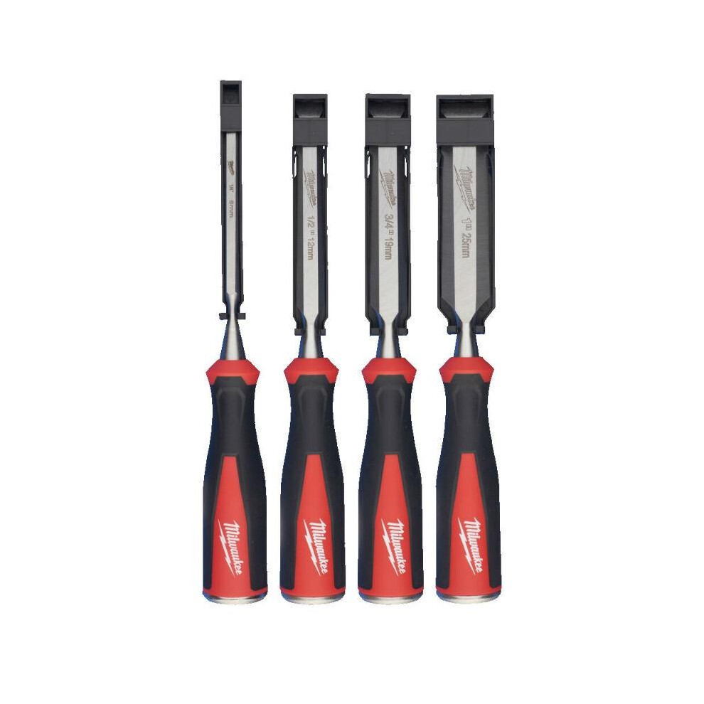 Milwaukee - Beveled Edge Chisels Set 4 Piece - 4932479897