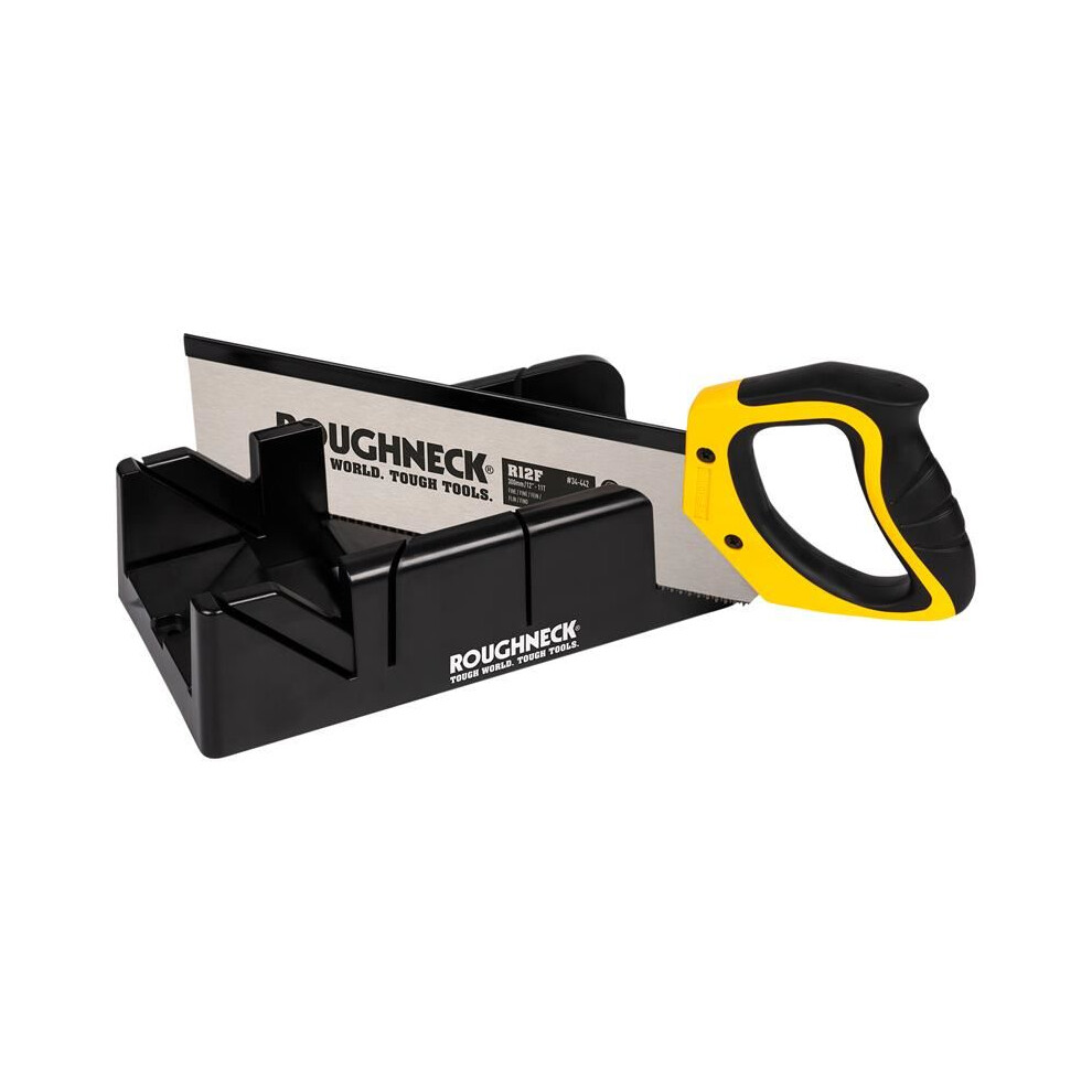 Roughneck - Mitre Box & Hardpoint Tenon Saw Set 300mm (12in)