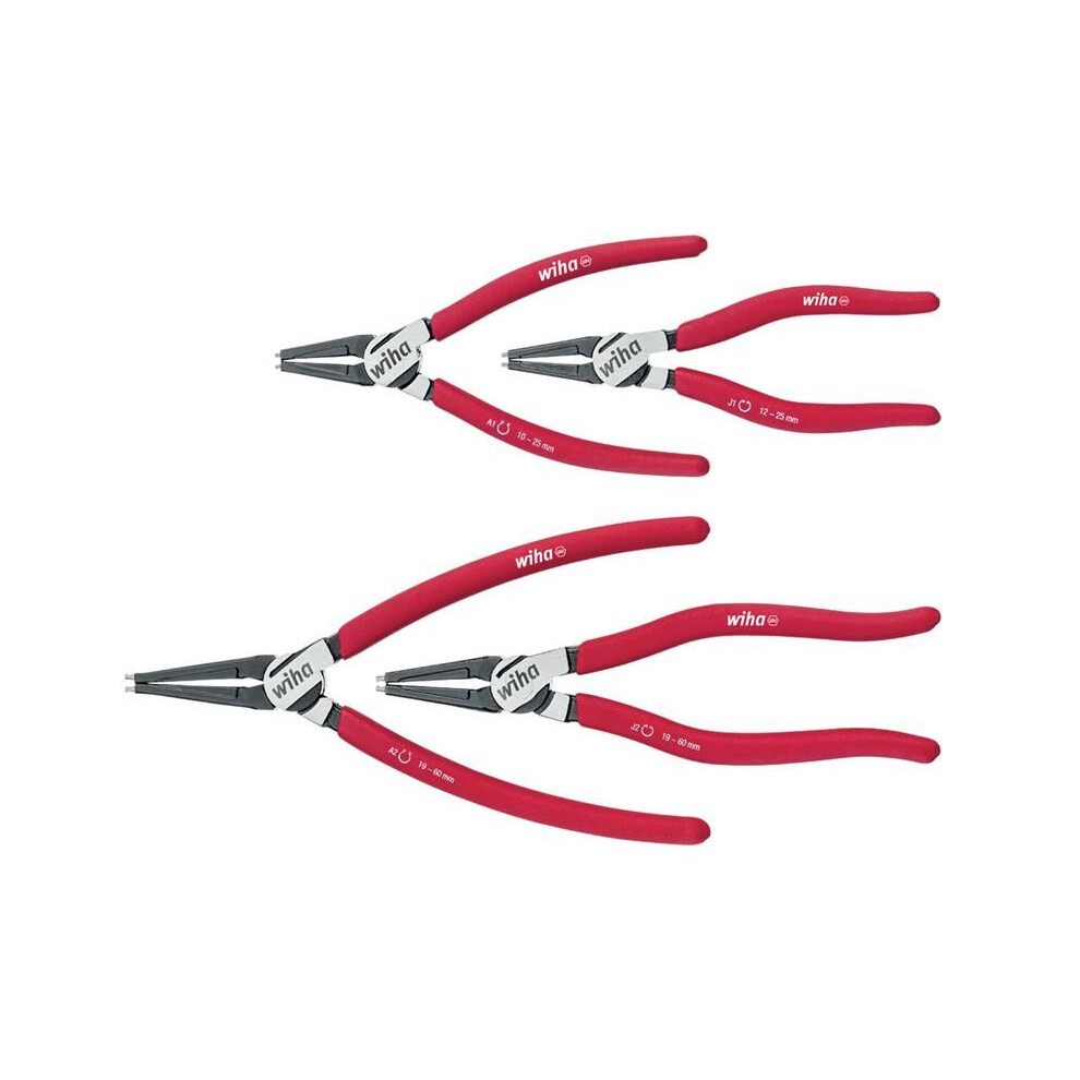 Wiha - MagicTips Classic Circlip Pliers Set, 4 Piece