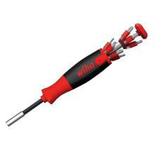Wiha - LiftUp 25 Magnetic Screwdriver with Bit Magazine (SL, PH, PZ, TX, Hex)