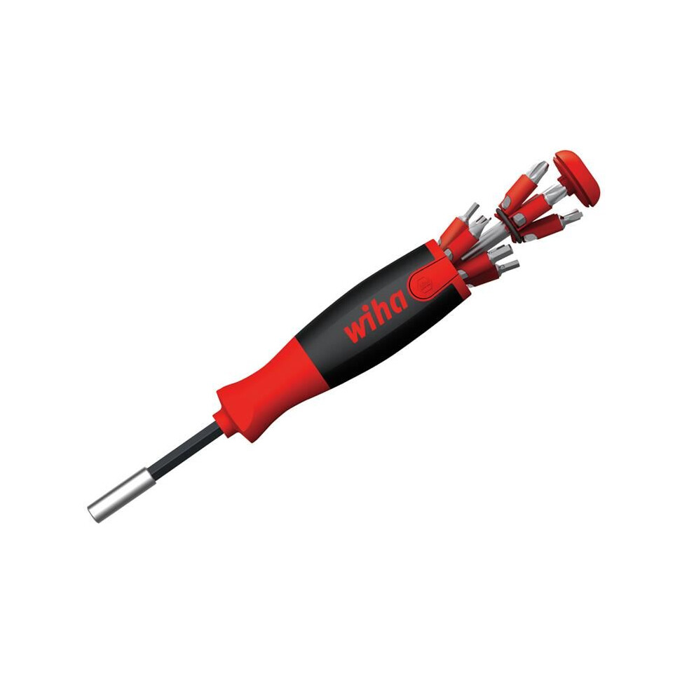 Wiha - Liftup 25 Magnetic Screwdriver With Bit Magazine (Sl, Ph, Pz, Tx, Hex)