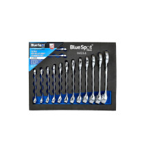 Blue Spot Tools - 14 PCE Metric Stubby Spanner Set In EVA Foam (6-19mm)