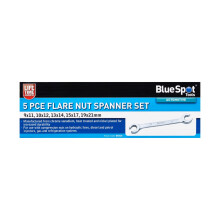 Blue Spot Tools - 5 PCE Flare Nut Spanner Set (9-21mm)