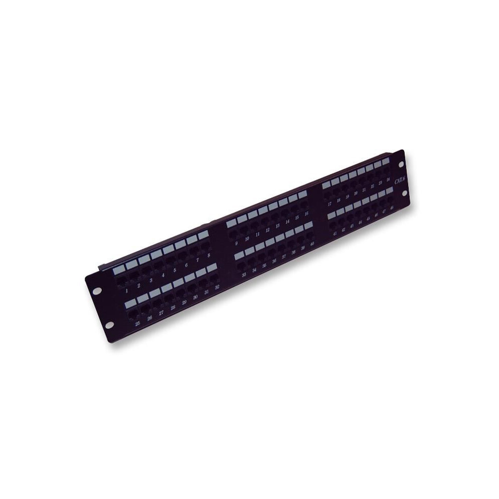 Pro Signal - 48-Port Cat6 Patch Panel Size 48