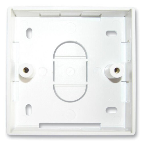 TUK - Single Data Back Box, White - 21mm (18mm Internal Depth)