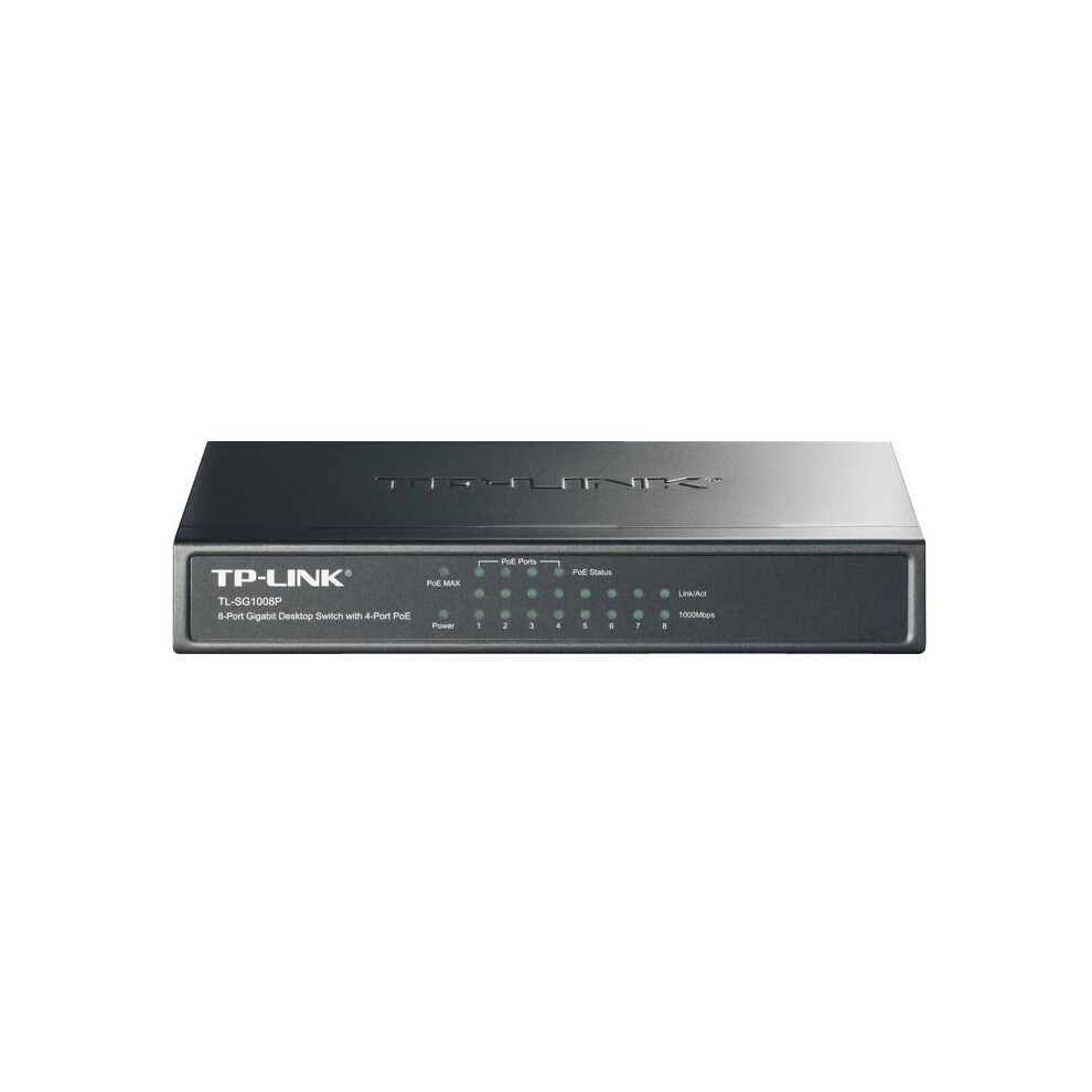 TP-LINK - 8 Port Gigabit Desktop Switch with 4 Port PoE