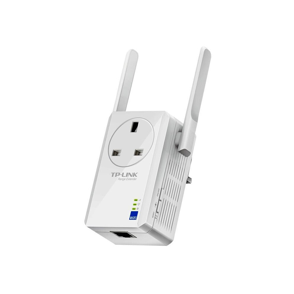 TP-LINK - 300Mbps WiFi Range Extender with AC Passthrough