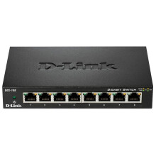 D-LINK - 8-Port Fast Ethernet Unmanaged Desktop Switch