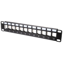 TUK - miniMEDIA 10" Keystone Patch Panel, Empty