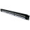 PRO SIGNAL - 1U 24 Port Cat6a Shielded Keystone Jack Patch Panel 1