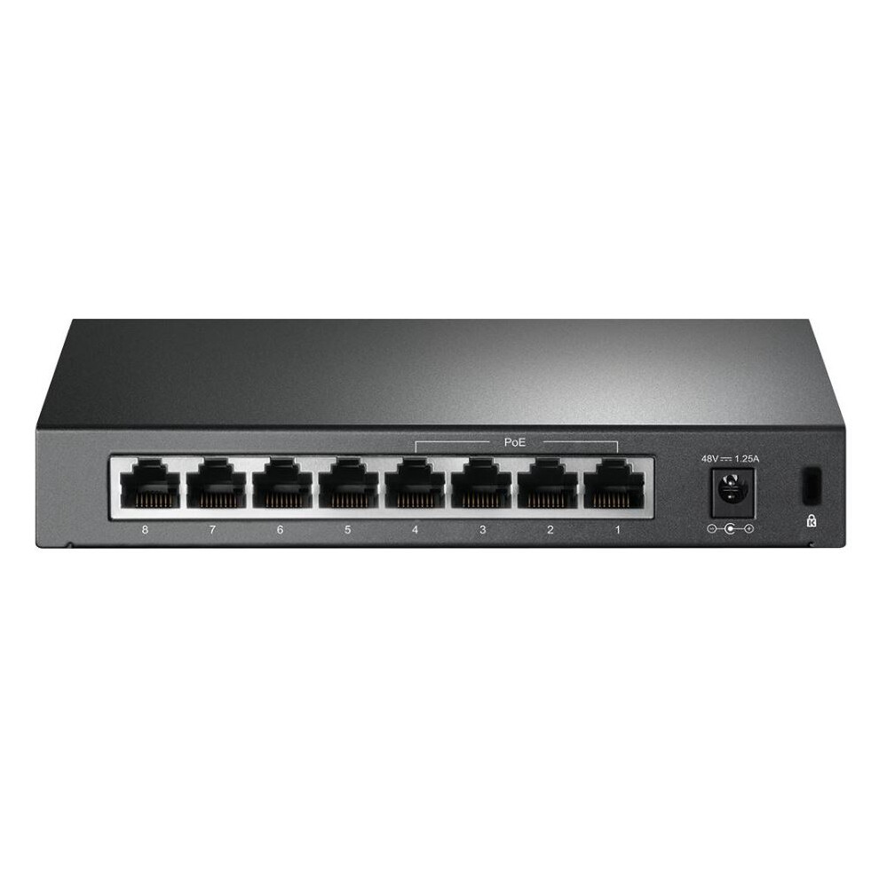 TP-LINK - 8 Port Fast Ethernet Desktop Switch with 4 Port PoE