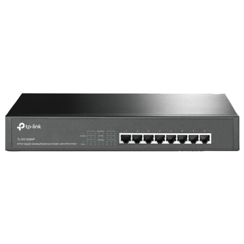 TP-LINK TP-LINK - 8 Port Gigabit Desktop / Rack Mount Switch with PoE+