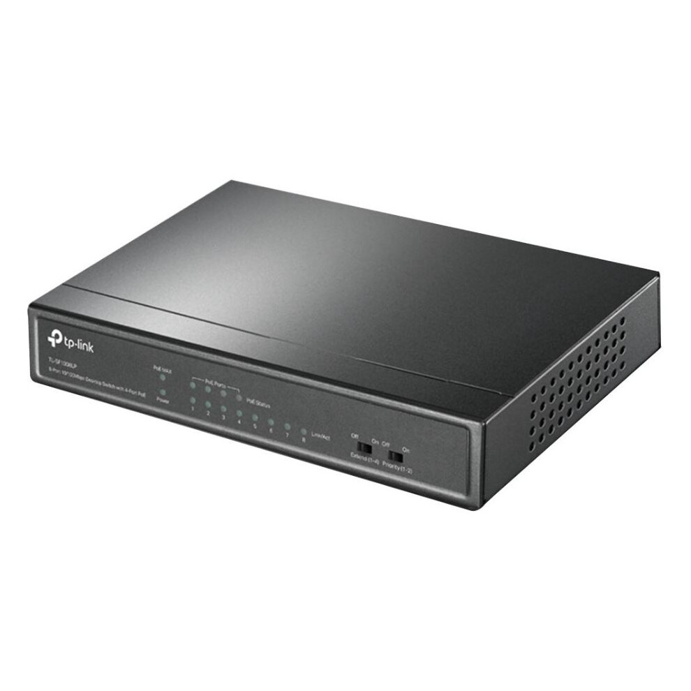 TP-LINK - 8 Port Fast Ethernet Desktop Switch with PoE