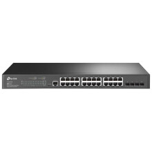 TP-LINK - JetStream 24 Port Gigabit Managed Switch with 4 SFP Slots