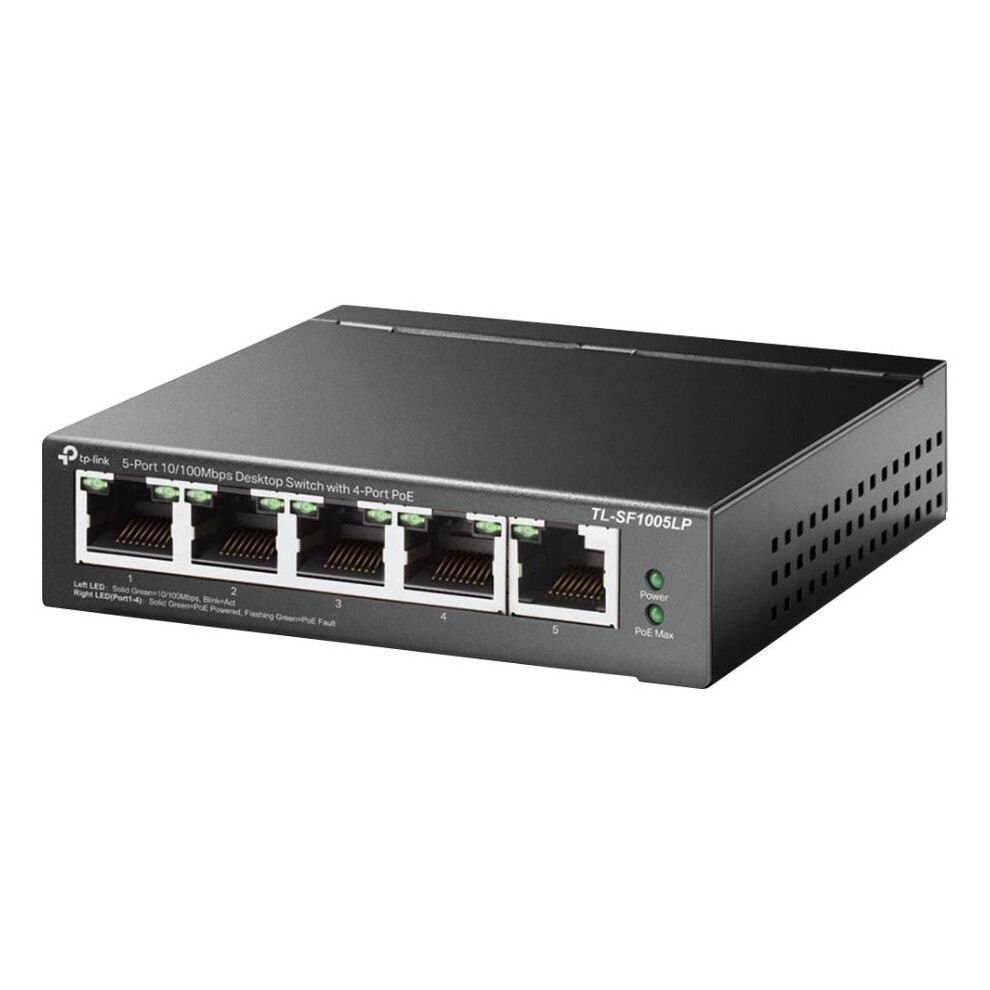 TP-LINK - 5 Port Fast Ethernet Desktop Switch with PoE