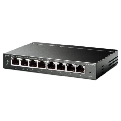 TP-LINK TP-LINK - 8 Port Gigabit Easy Smart Switch with PoE+