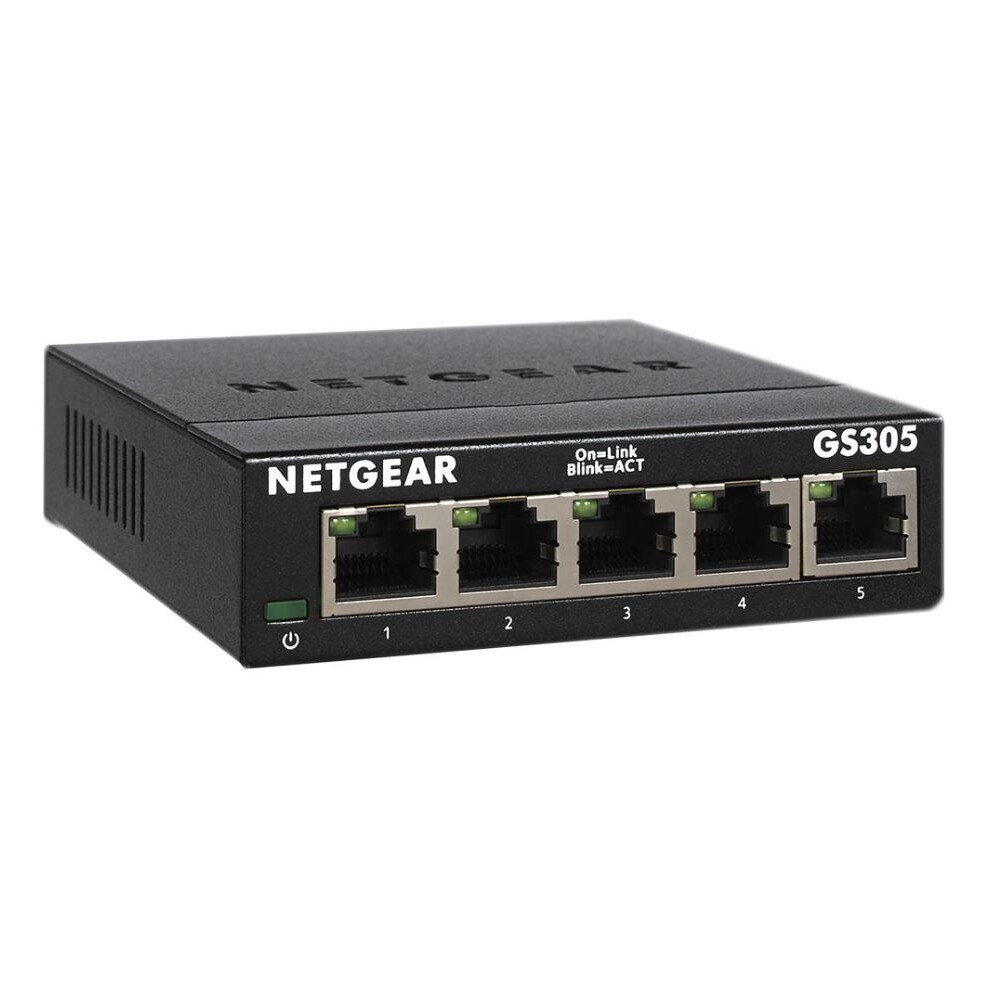 Netgear - 5 Port Gigabit Ethernet Unmanaged Desktop Switch