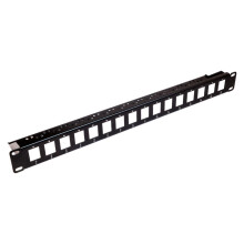 TUK - 16 Port Panel Mount Patch Panel with Cable Managment