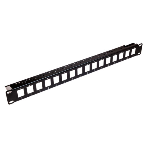TUK - 16 Port Panel Mount Patch Panel with Cable Managment