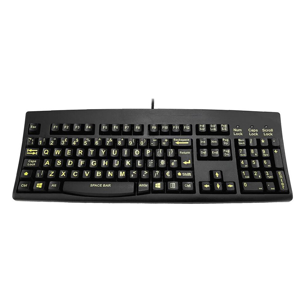 Accuratus - Hi-Vis Usb Keyboard, Black 3561134142167