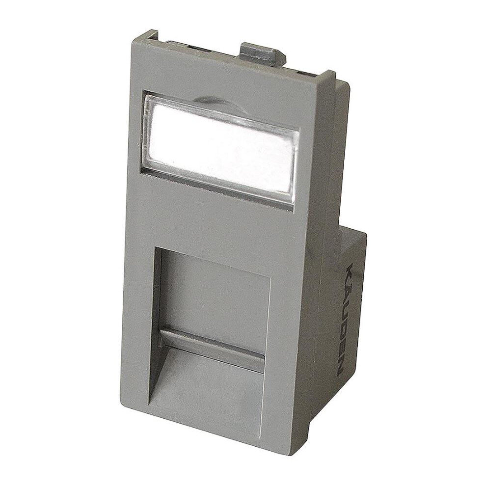 Kauden - Cat6 Rj45 Data Module, 25X50 Dark/Grey 3561134162226