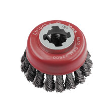 Faithfull - X-LOCK Wire Cup Brush Twist Knot 75mm M14x2, 0.50mm Steel Wire