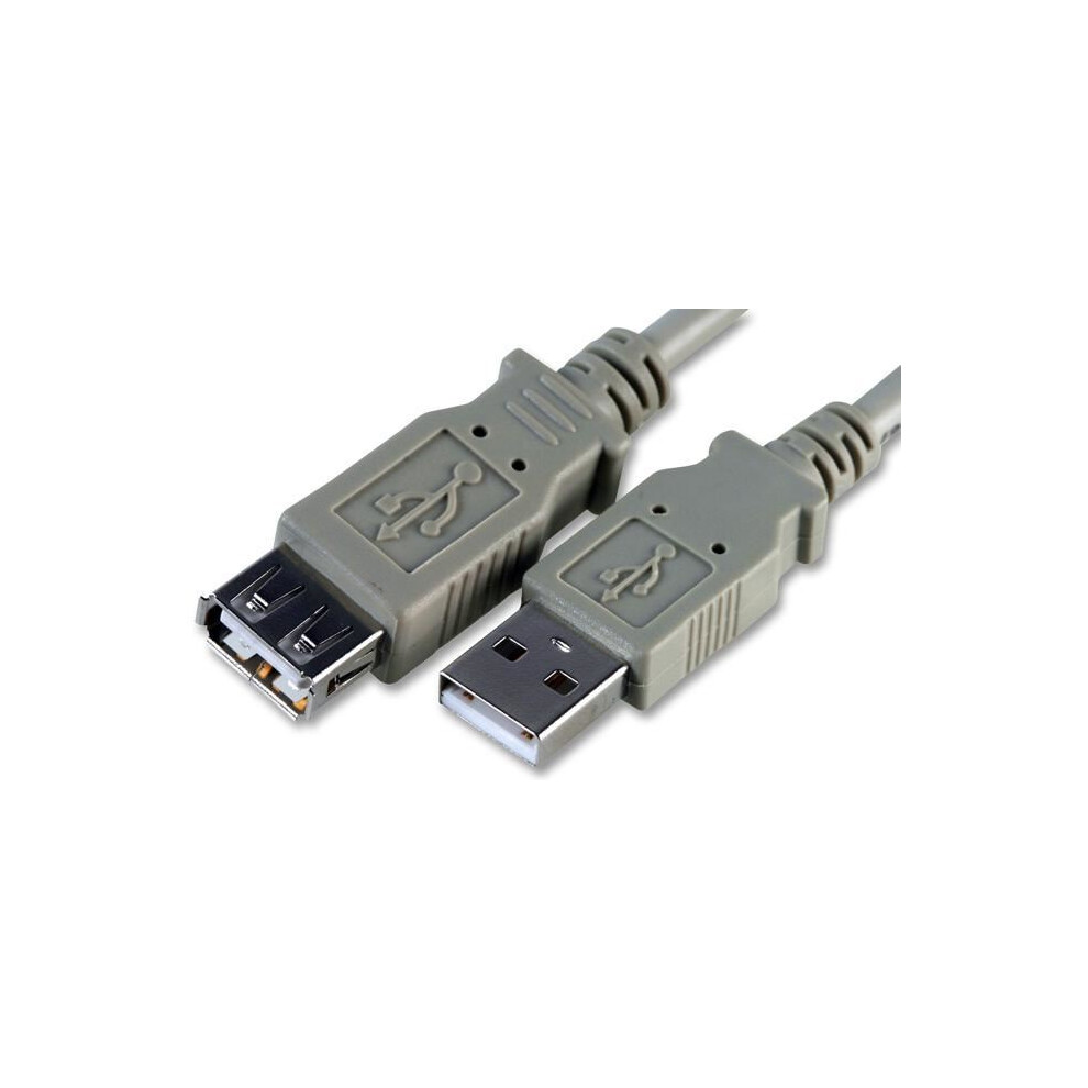 Pro Signal - 3M A Plug To A Socket Usb Lead Grey 642610961953