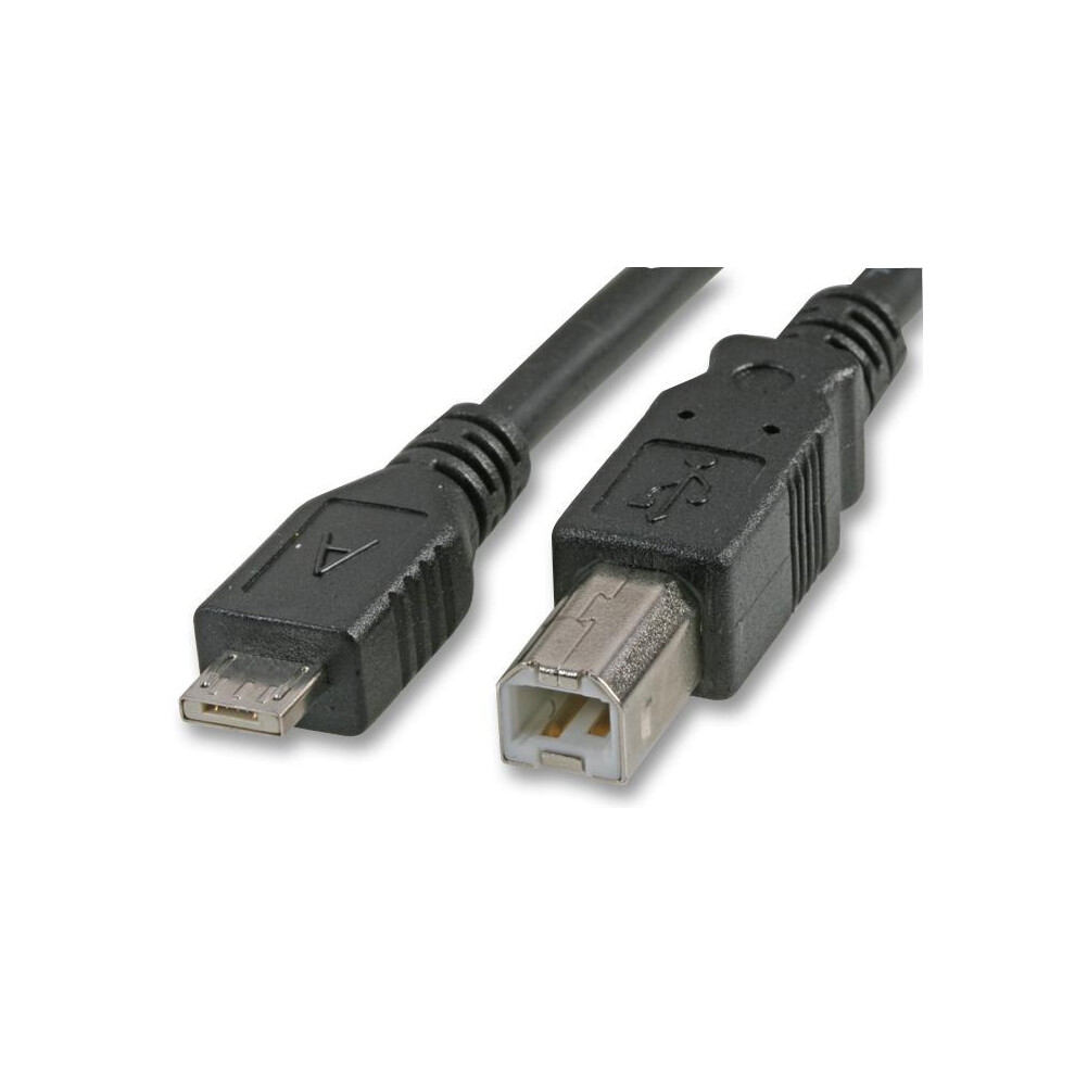 Pro Signal - Usb 2.0 B To Micro Usb A Male To Male Lead, 1.8M Black 5055781223044