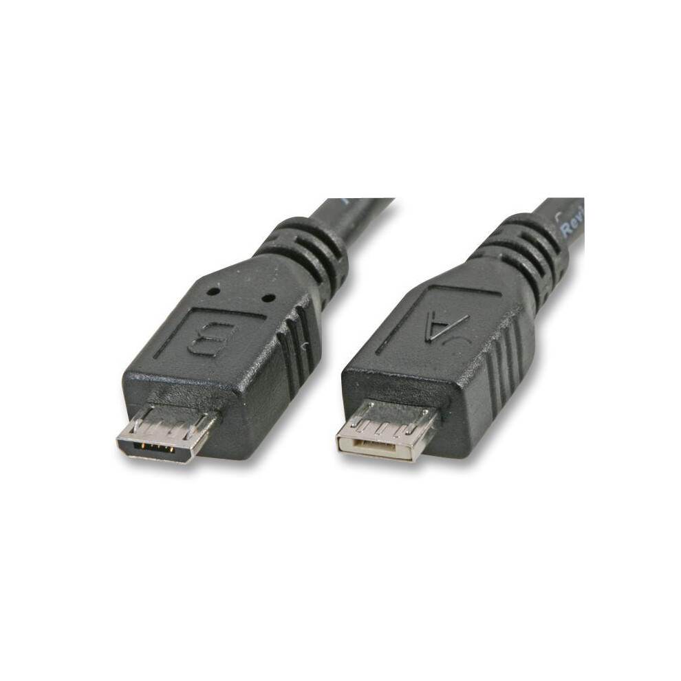 Pro Signal - Usb 2.0 Micro B To Micro A Male To Male Lead, 1.8M Black 5055781223068