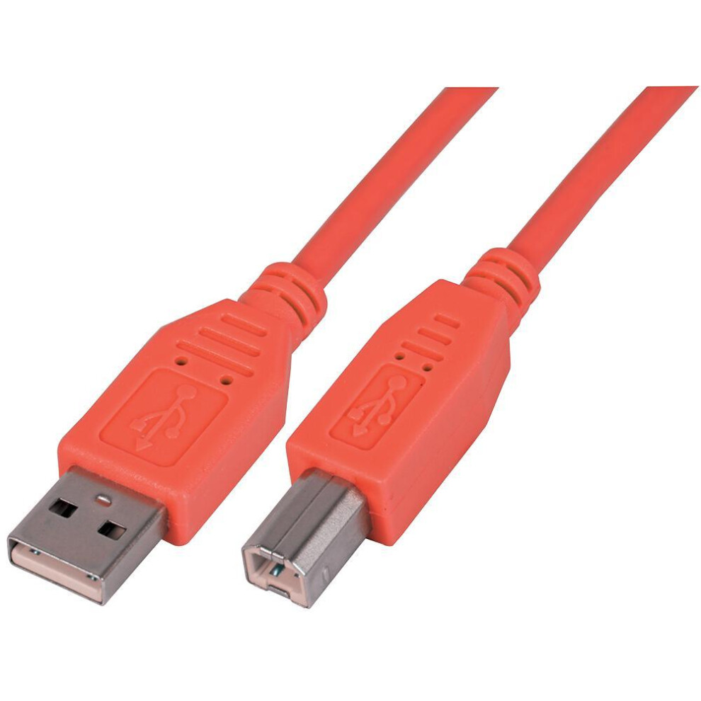 Pro Signal - Lead, Usb2.0 A Male To B Male, 1M Red 3341834162814
