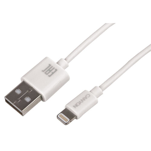 CANYON - White USB to Lightning Connector Lead - 1m
