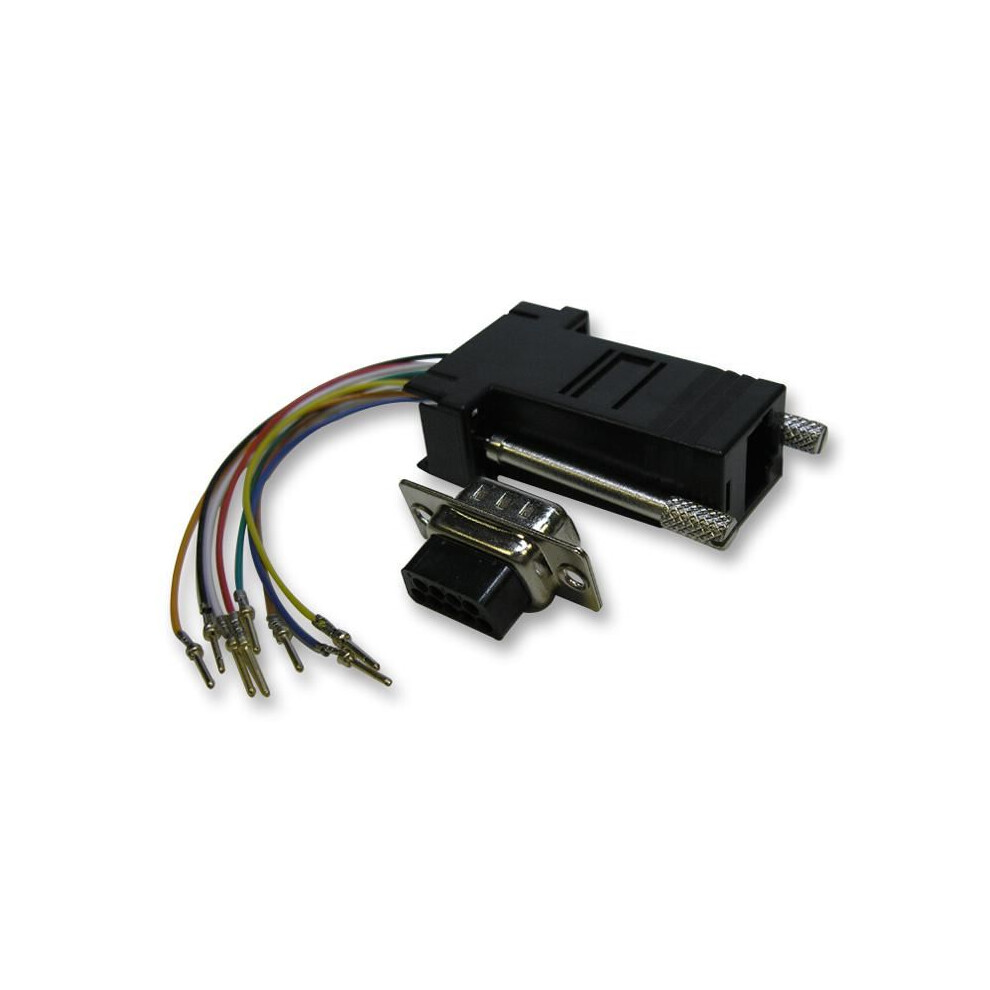 Pro Signal - 8 Pin Rj45 Socket To 9 Way D Sub Plug Adaptor 3561044132388