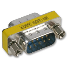PRO SIGNAL - 9-Way D Male to Male Low Profile Gender Changer