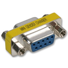 PRO SIGNAL - 9-Way D Female to Female Low Profile Gender Changer