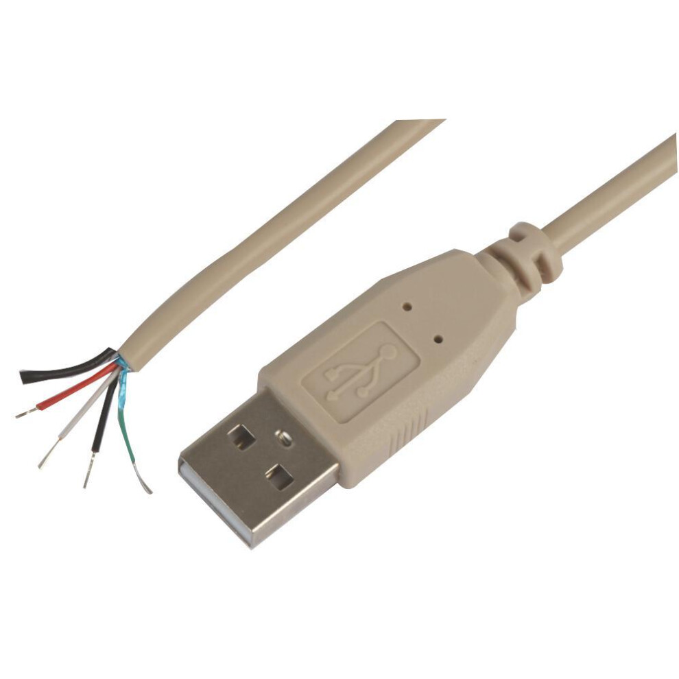 Pro Signal - Usb 1.1 A Plug To Bare End Lead, 3M Grey 5051259106604