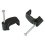 UNIFIX - Flat Twin & Earth Cable Clips 4.0mm Black 100 Pack 1