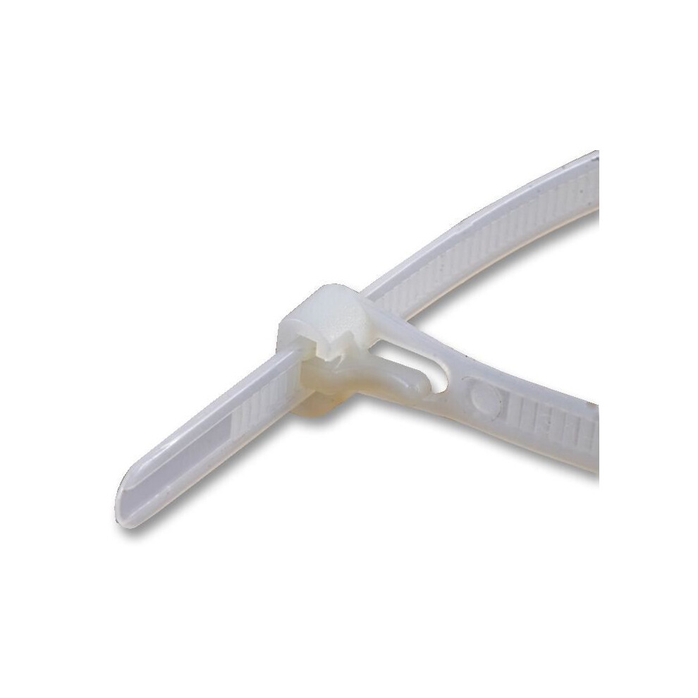Pro Power - 300Mm X 7.5Mm Standard Non-Releasable Cable Ties 100 Pack 5051259074071