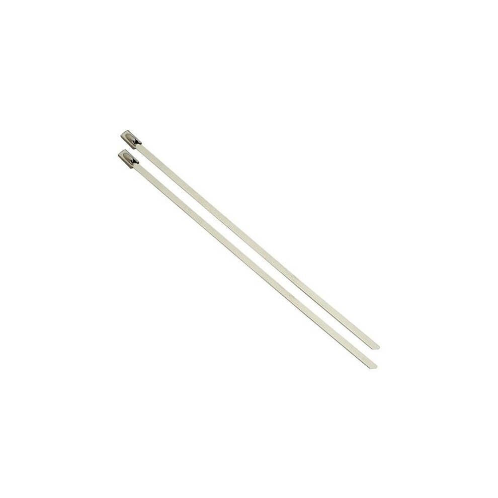 Concordia Technologies - Uncoated Stainless Steel Roller Ball Cable Ties 150Mm X 4.6Mm, 100 Pack 3561014152736