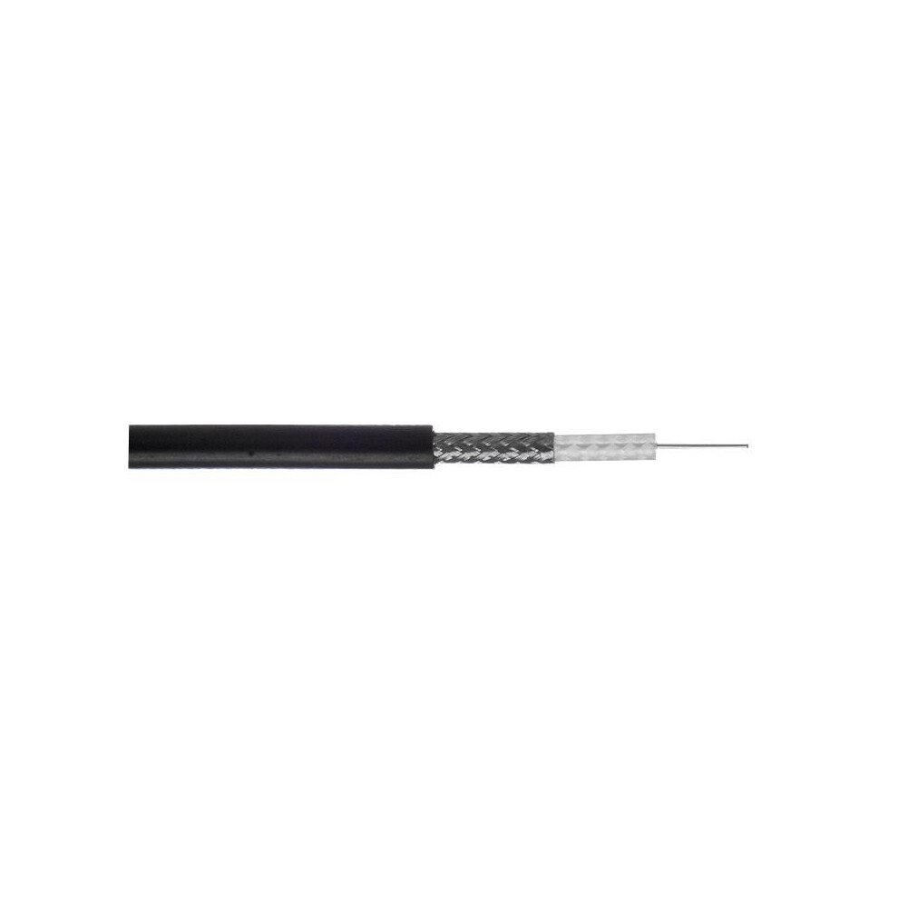 Webro - Rg58 50 Ohm Coaxial Cable Pvc 100M Reel Black 3561014102267