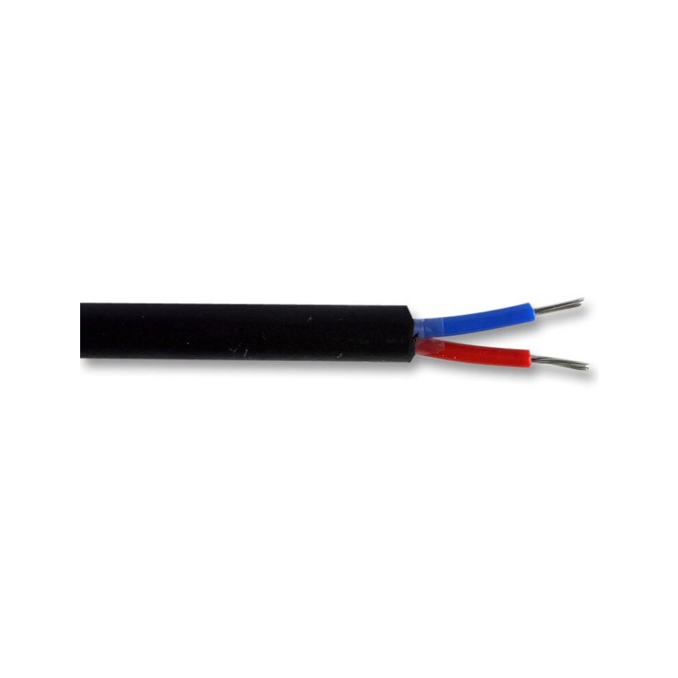 Photos - Electrical Wire & Cable Pro-Elec PRO ELEC - 7-2-2A 2 Core Unscreened Cable, 0.2mm, Black, 25m PELB0632