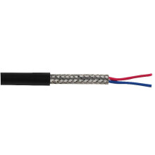 PRO ELEC - 7-2-2C 2 Core Screened Cable, 0.2mm, Black, 25m