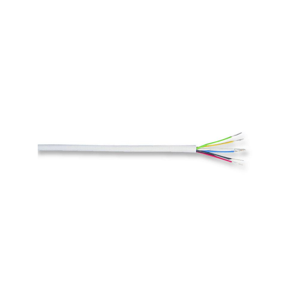Pro Power - 6-Core Lsf Sheathed Security Alarm Cable White100m Reel 3561034172554