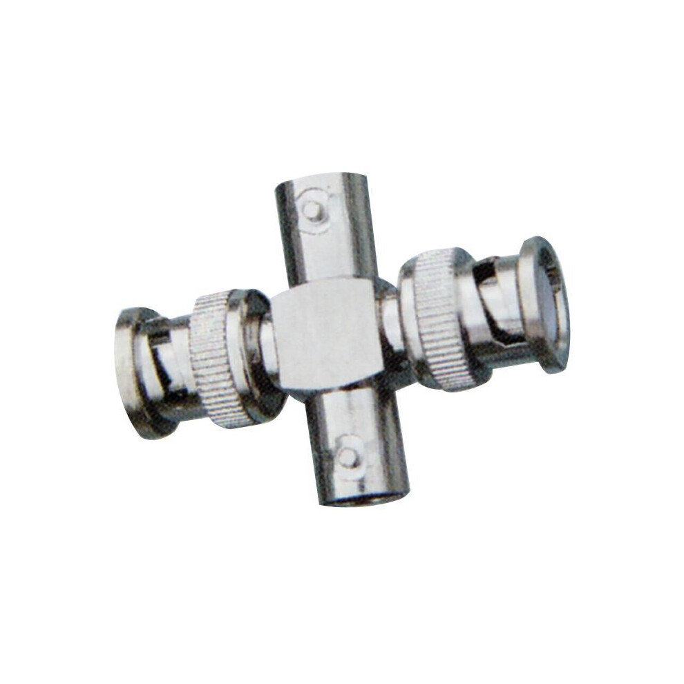 Pro Signal - 2X Bnc Plugs To 2X Bnc Sockets 4 Way Adaptor, Nickel Plated Brass Body 3561064192249