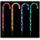 Premier Premier - 62cm Multi-Colour LED Candy Cane Path Light, 4pc 1