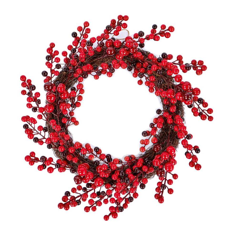 Premier - 45Cm Berry Decorative Wreath Red