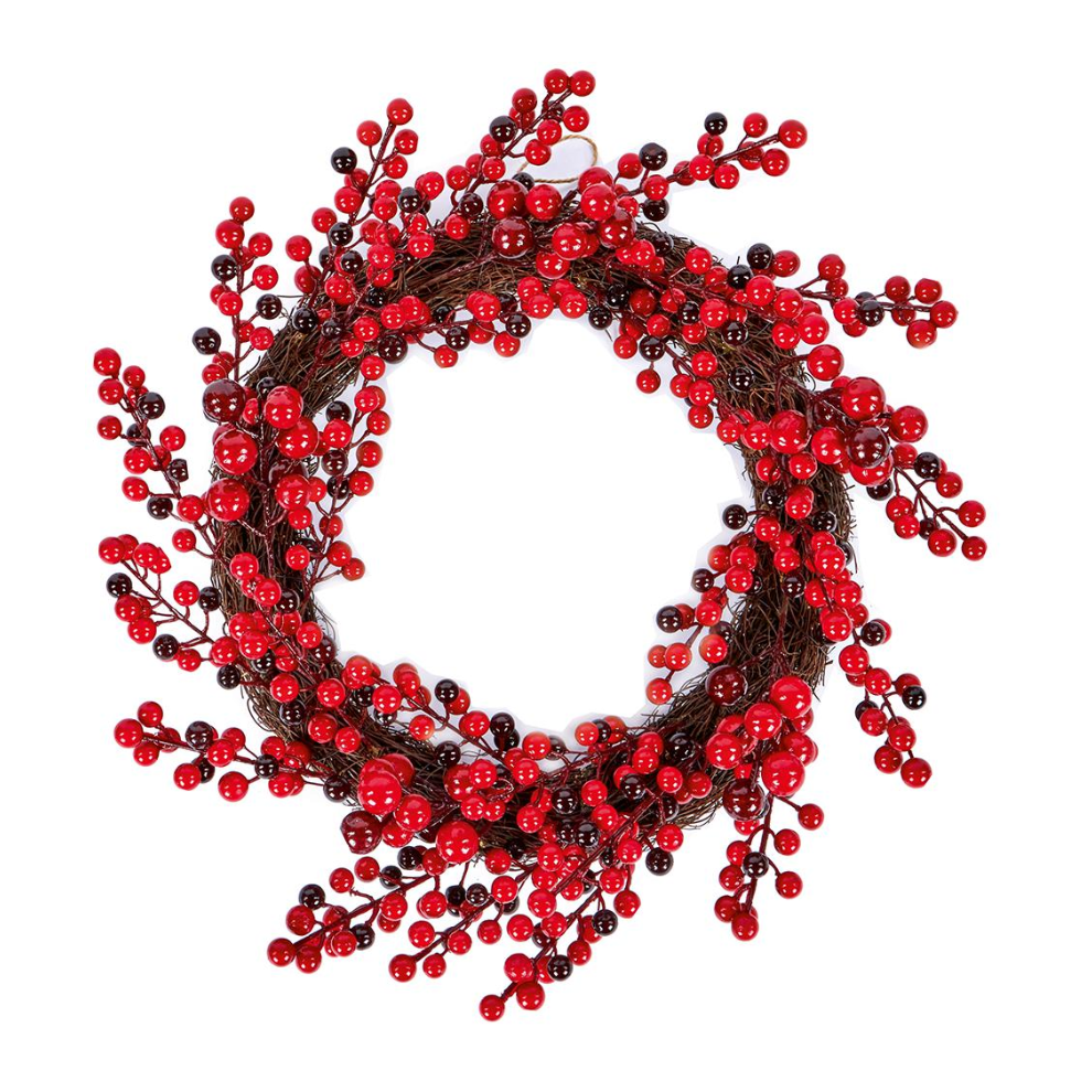 Premier - 45cm Red Berry Decorative Wreath