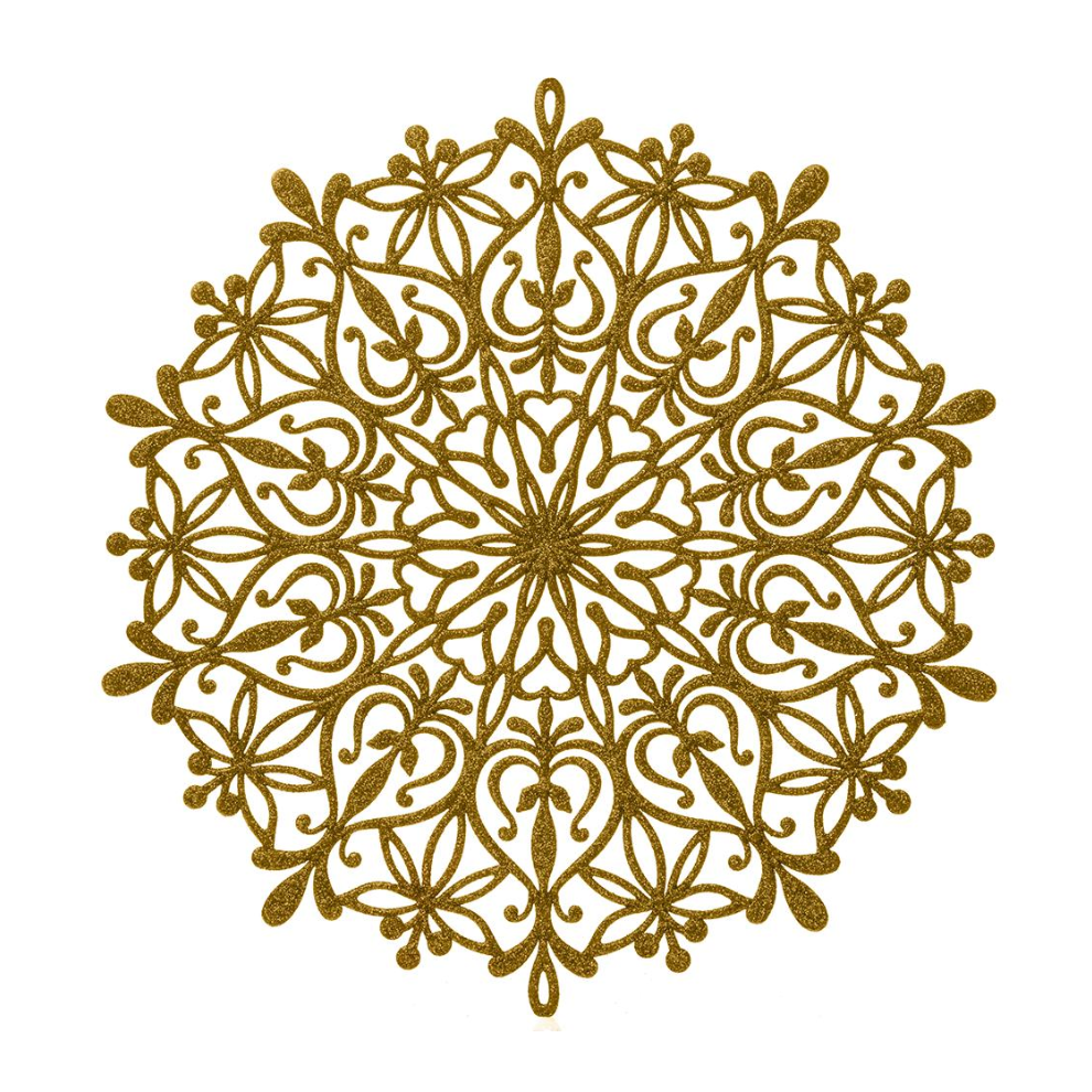 Premier - Snowflake Placemat, Gold